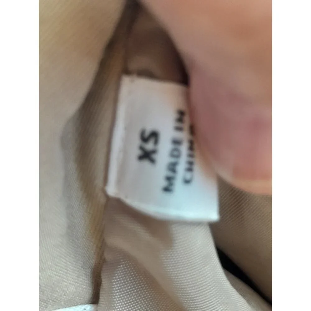 Uniqlo Womens Classic Trench Coat Minimalist Casual Refined Tan Size XS
